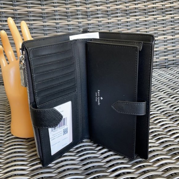 Kate Spade Staci Colorblock Phone Wallet Wristlet in Nimbus Grey - Picture 9 of 16